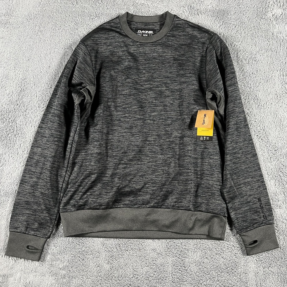 Dakine Liberator LW Snow Fleece Crew Sweatshirt Men Medium Black Heather
